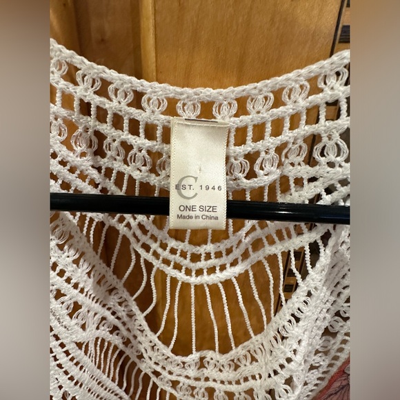 Est. 1946 Women’s plussize Pink/Cream Floral Sheer Swim Coverup Kimono❤️PLUS OS - Picture 7 of 7